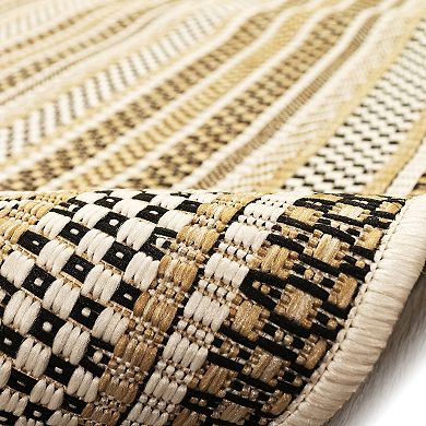 Liora Manne Carmel Rope Stripe Indoor Outdoor Rug