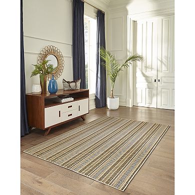 Liora Manne Carmel Rope Stripe Indoor Outdoor Rug
