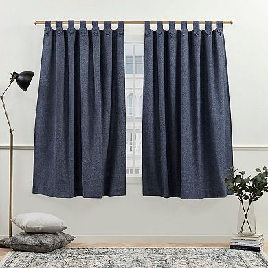 Nicole Miller New York Peterson Light Filtering Tuxedo 2-pack Window Curtain Set