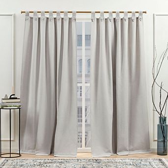 Nicole Miller New York Peterson Light Filtering Tuxedo 2-pack Window Curtain Set