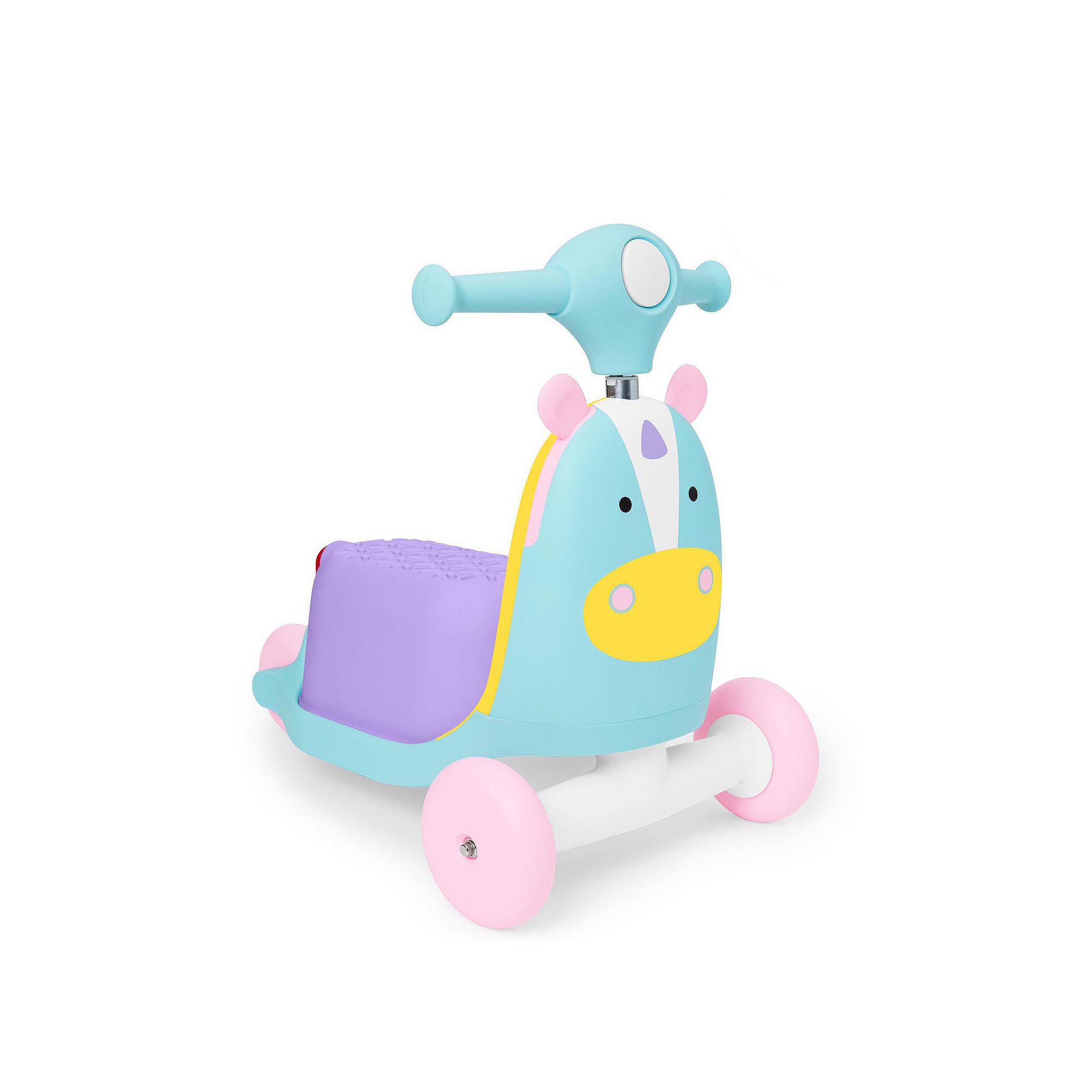 Skip Hop Zoo 3-in-1 Animal Ride-On Scooter, Unicorn