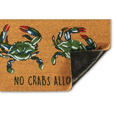 Liora Manne Natura No Crabs Allowed Outdoor Mat