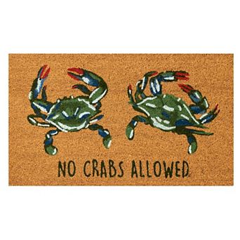 Liora Manne Natura No Crabs Allowed Outdoor Mat