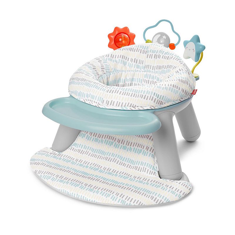 Skip Hop Baby Seat Silver Lining Cloud 2-in-1 Sit-up Chair & Activity Floor Seat - Gray