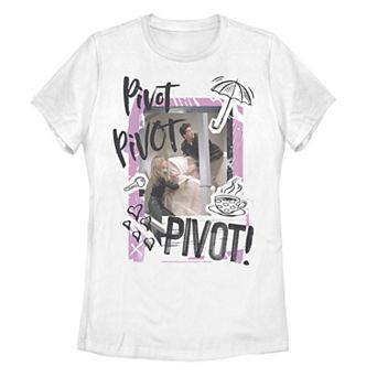 Juniors' Friends Ross & Rachel Pivot Pivot Pivot Tee