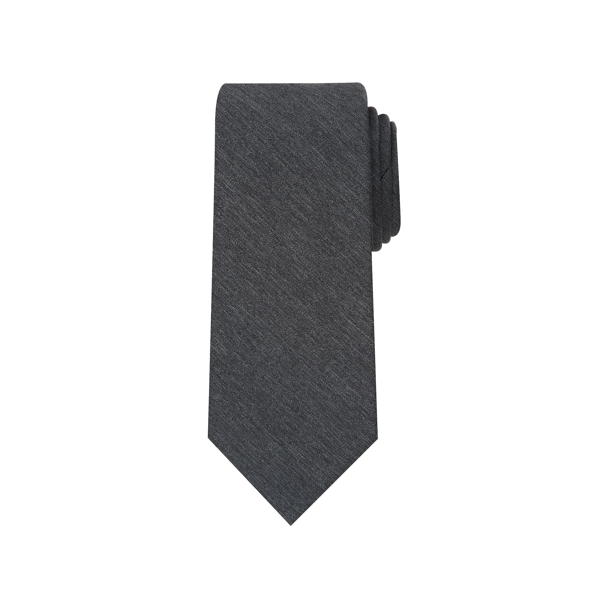 Mens Bespoke Solid Tie, Black Creek