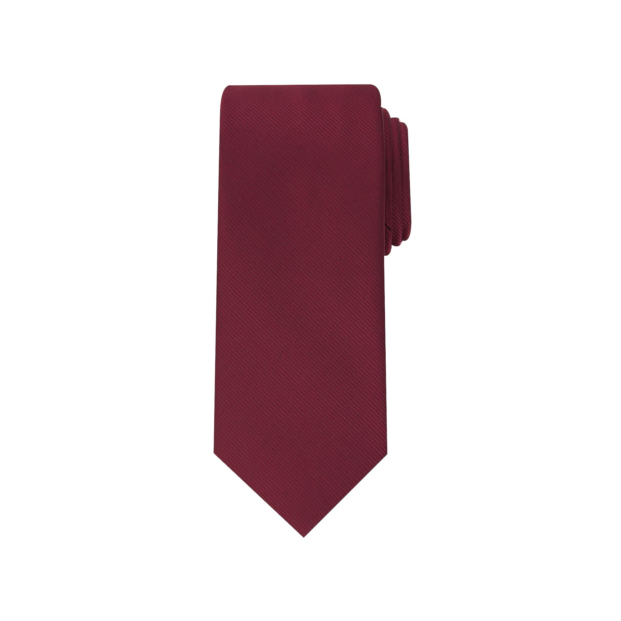 Mens Bespoke Solid Tie, Red Deerfield