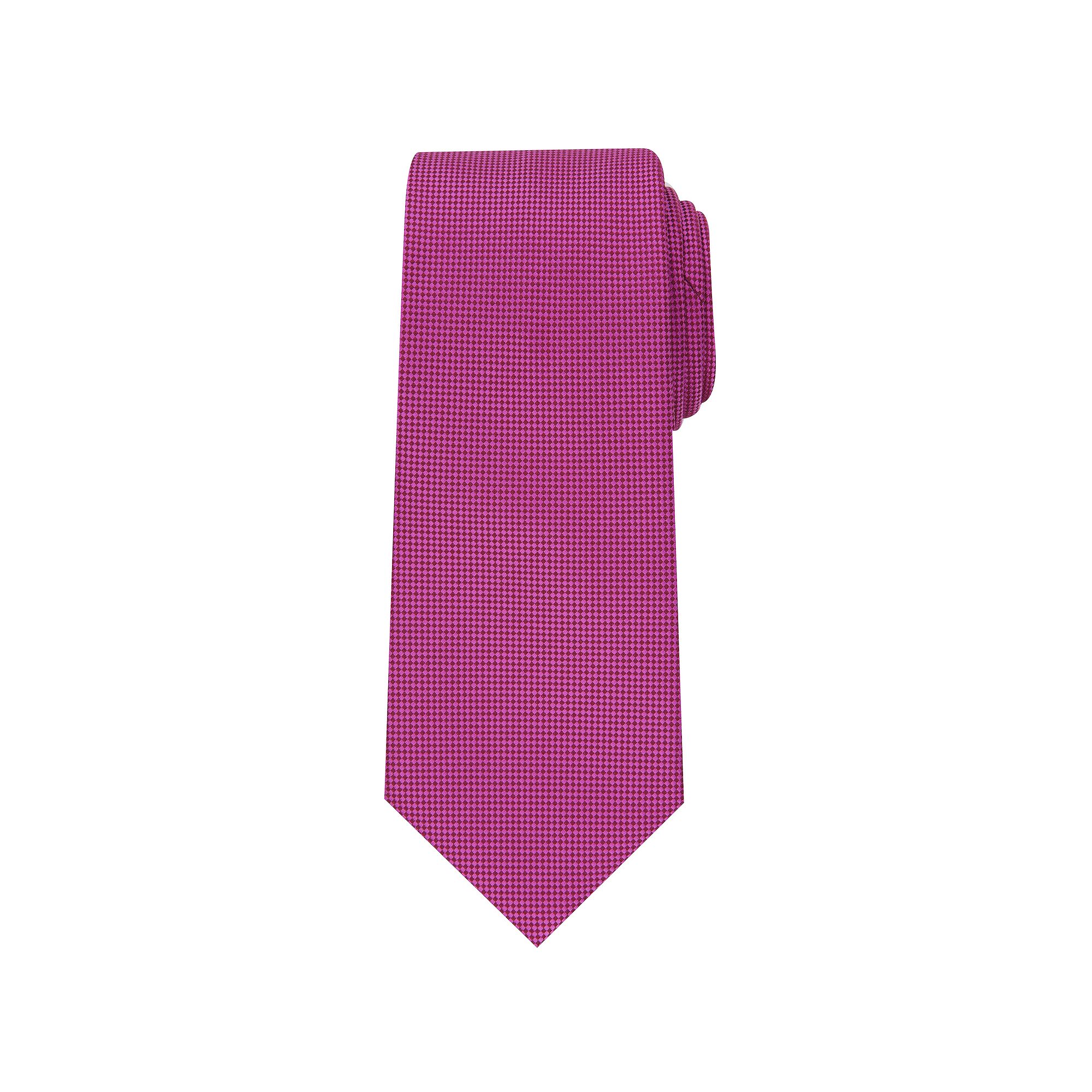 Mens Bespoke Solid Tie, Orchid Oxford