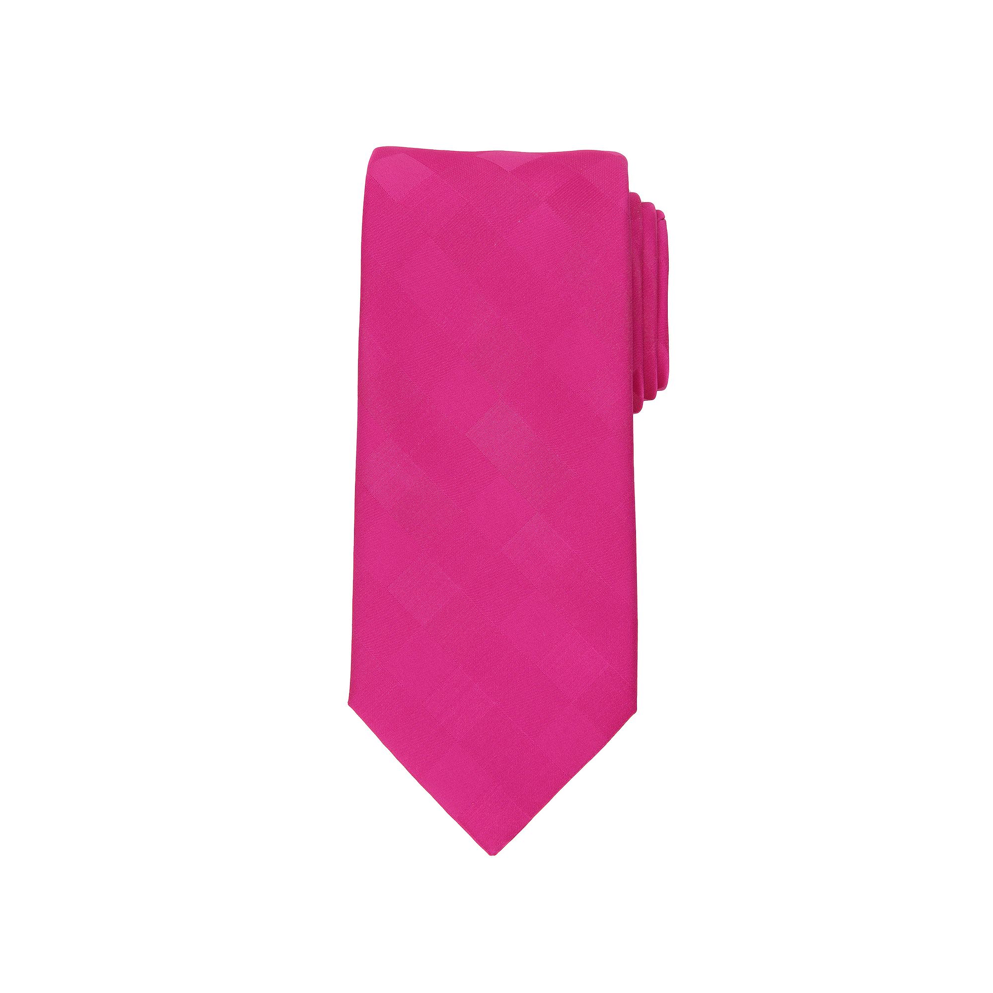 Mens Bespoke Solid Tie, Pink Duprey