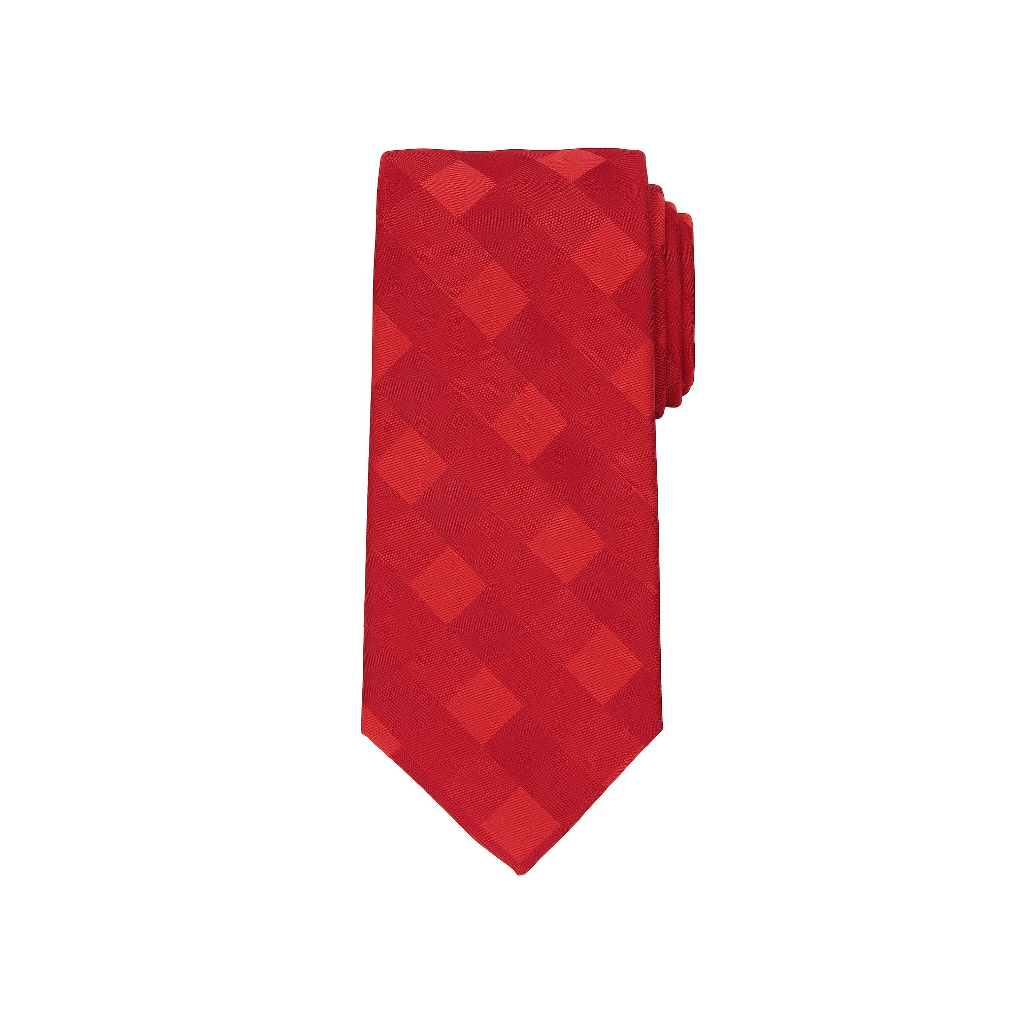 Mens Bespoke Solid Tie, Red Dubrey