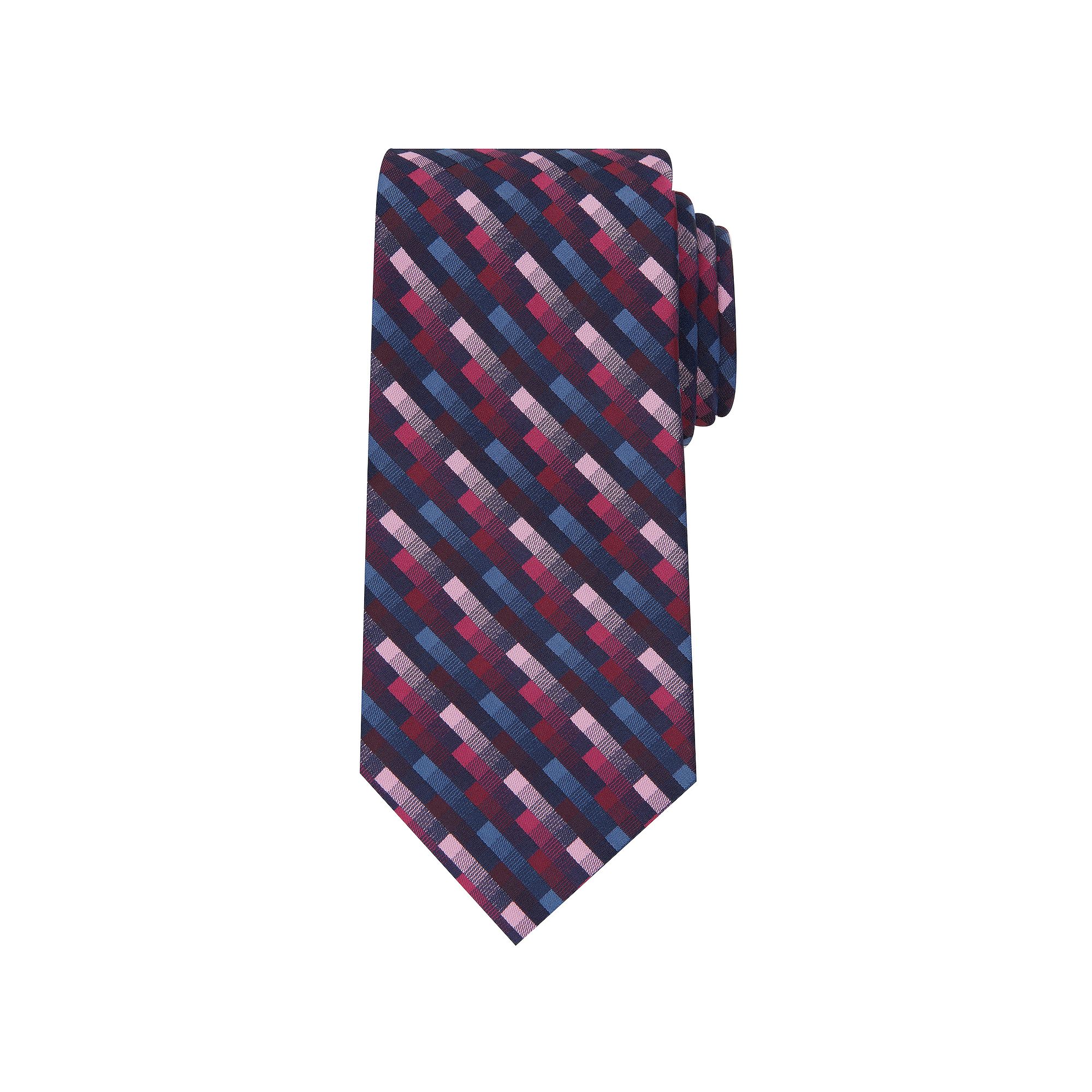 Mens Bespoke Patterned Tie, Red Sterling