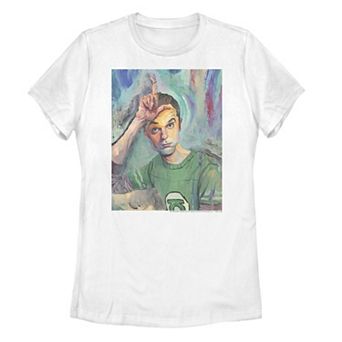 Juniors' The Big Bang Theory Sheldon Painted Portrait Tee