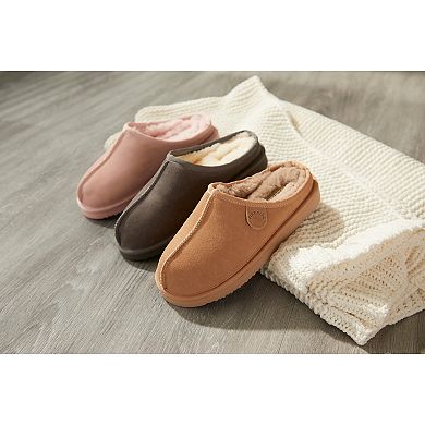 Women's Fireside By Dearfoams Greta Wool-Lined Clog Slippers