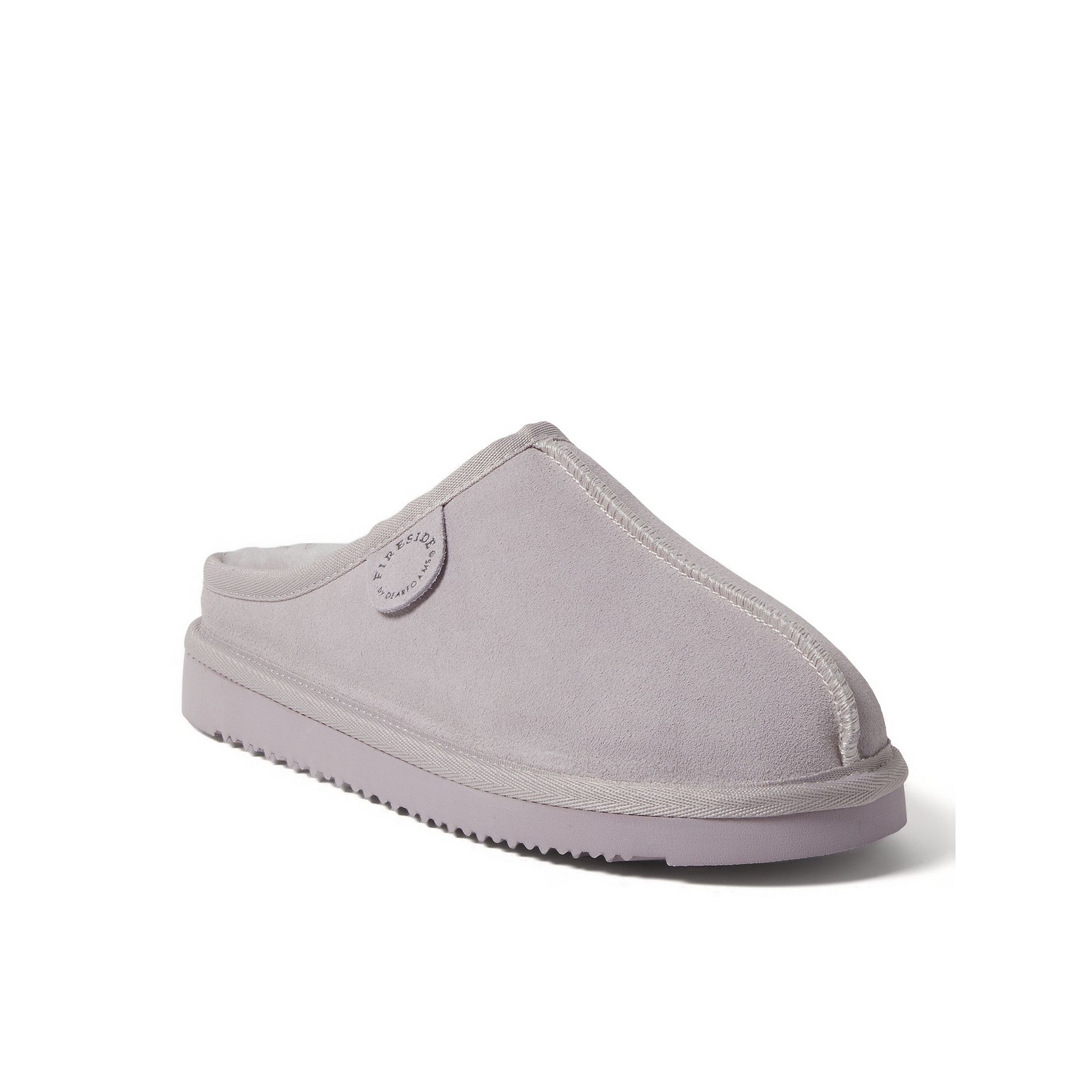 Womens Fireside By Dearfoams Greta Wool-Lined Clog Slippers, Size: 6, Purp