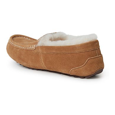 Fireside By Dearfoams Mel Wool-Lined Women's Moccasin Slippers