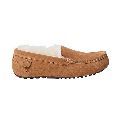 Fireside By Dearfoams Mel Wool-Lined Women's Moccasin Slippers