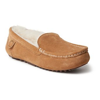 Fireside By Dearfoams Mel Wool-Lined Women's Moccasin Slippers
