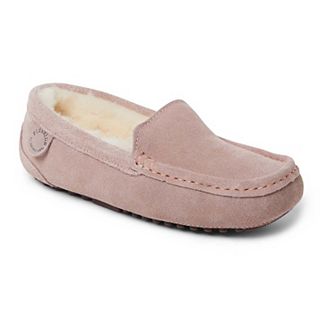 Fireside By Dearfoams Mel Wool-Lined Women's Moccasin Slippers