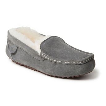 Fireside By Dearfoams Mel Wool-Lined Women's Moccasin Slippers
