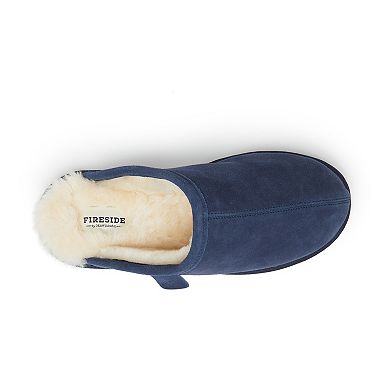 Fireside By Dearfoams Warwick Wool-Lined Men's Scuff Slippers