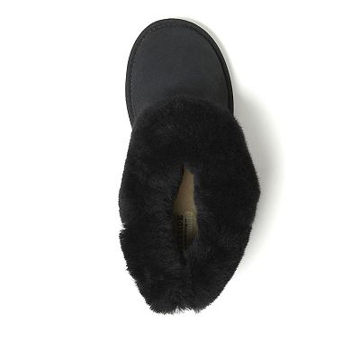 Fireside By Dearfoams Perth Wool-Lined Foldover Women's Boot Slippers