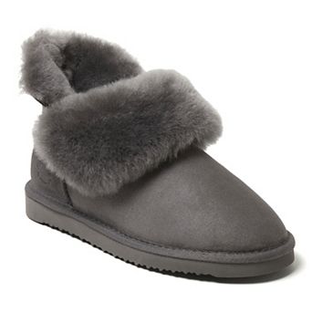 Fireside By Dearfoams Perth Wool-Lined Foldover Women's Boot Slippers