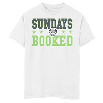 Boys 8-20 ESPN Fantasy Football Sundays Booked Green Logo Graphic Tee