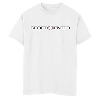 Boys 8-20 ESPN SportsCenter Black & Red Text Logo Graphic Tee
