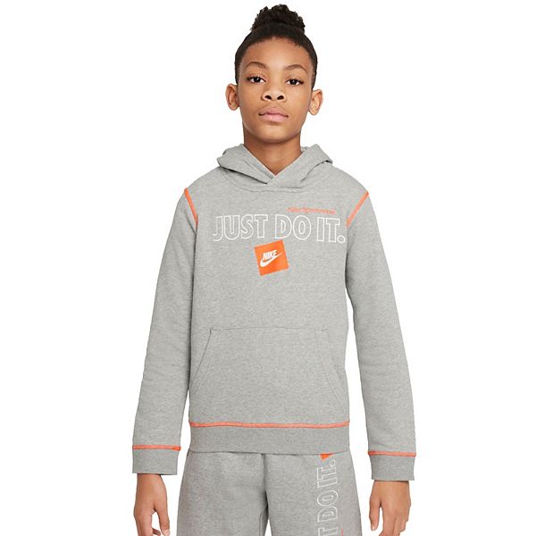 Boys 8 20 Nike Club Fleece Just Do It Pullover Hoodie