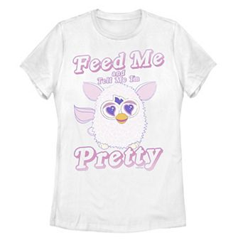 Juniors' Furby Feed Me And Tell Me I'm Pretty Tee