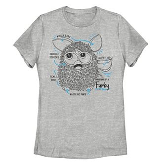 Juniors' Furby Anatomy Of A Furby Tee