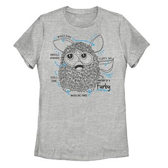 Juniors' Furby Anatomy Of A Furby Tee