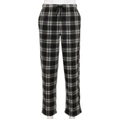 Black Plaid Pajama Bottom