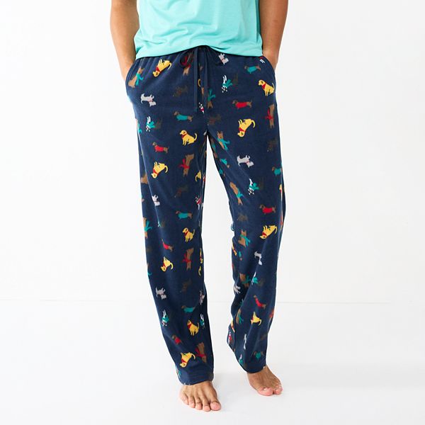 Mens Sonoma Goods For Life® Microfleece Pajama Pants - Navy Dog Sweaters (S)