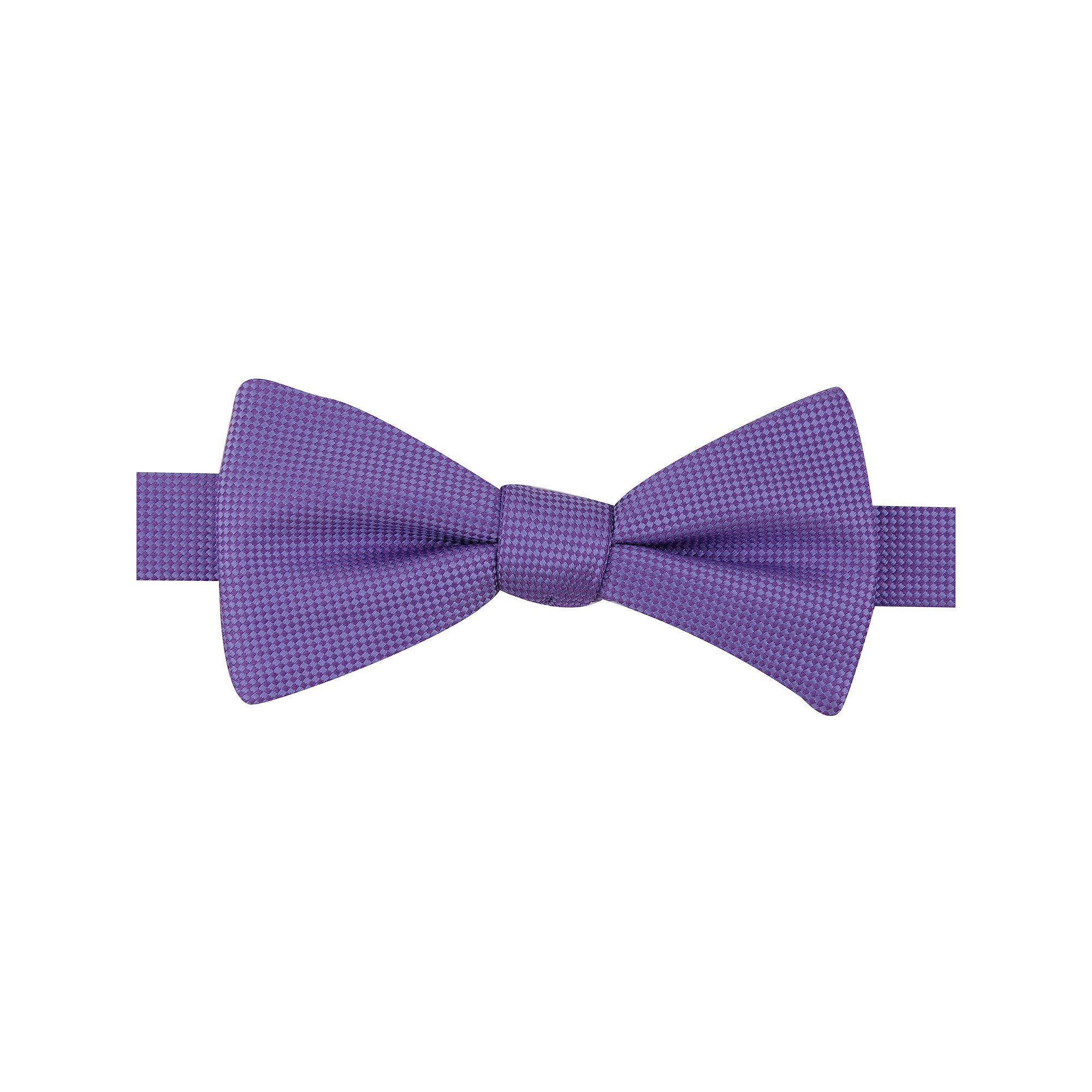 Mens Bespoke Pre-Tied Bow Tie, Purple Oxford