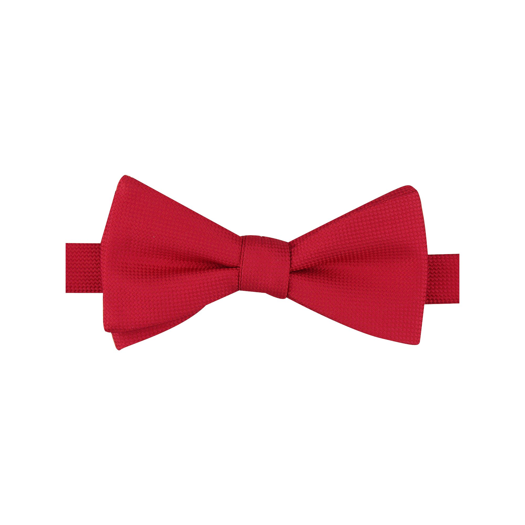 Mens Bespoke Pre-Tied Bow Tie, Red Oxford