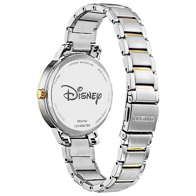 Disney s Mickey Mouse Women s Two Tone Stainless Steel Watch by Citizen Eco Drive