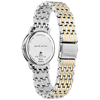 Drive from Citizen Eco-Drive Women's Disney Ariel Two Tone Stainless Steel Watch