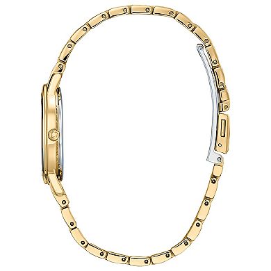 Disney's Beauty & the Beast Belle Women's Gold Tone Stainless Steel Watch by Drive from Citizen Eco-Drive