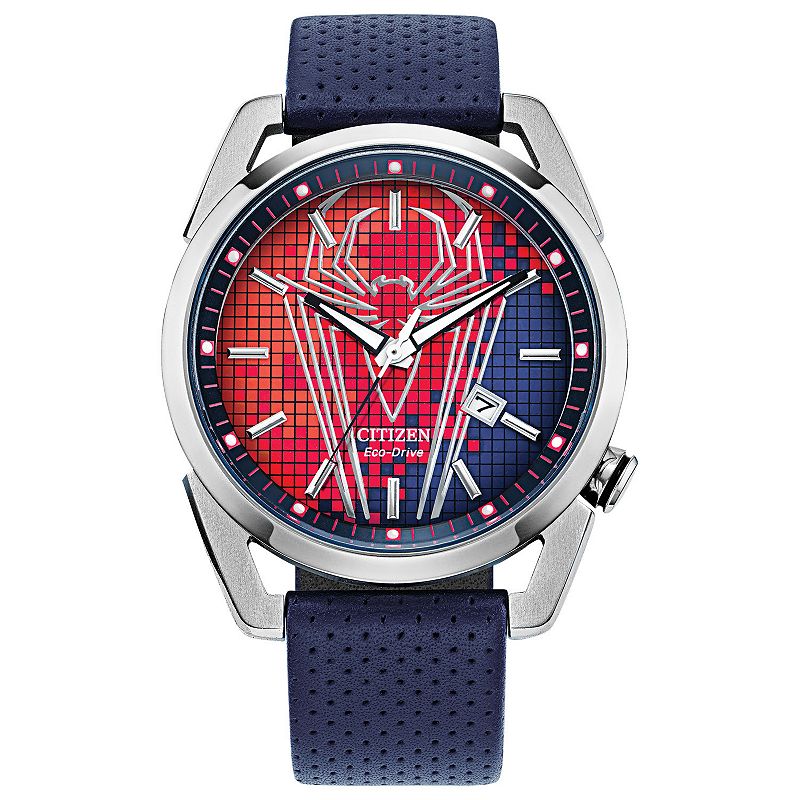 Citizen Eco-Drive Men's Marvel Spider-Man Watch, Size: Large, Silver Tone