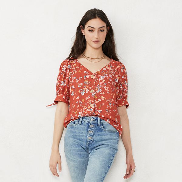 Kohls lauren conrad on sale blouses