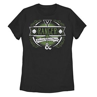 Juniors' Dungeons And Dragons Ranger Harness Nature's Power Logo Tee