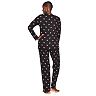 Petite Croft & Barrow® Textured Knit Henley Long Sleeve Pajama Top & Pajama Pants Set