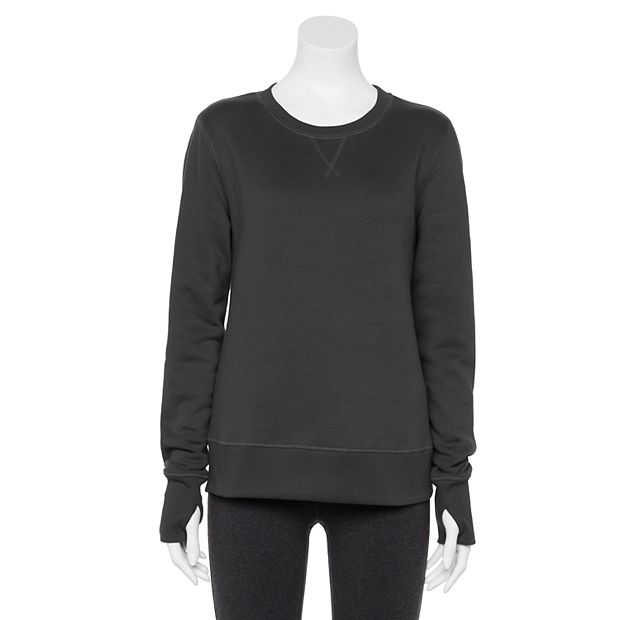 Women TEK GEAR Ultra Soft Fleece 1/4 zip pullover sweatshirt w/pockets LARGE
