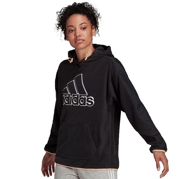 adidas Men's Essentials Brandlove Hoodie, Black, X-Small at