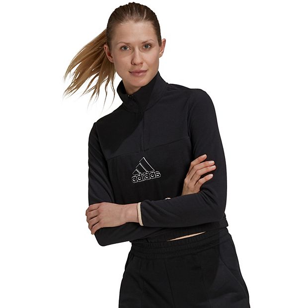 Adidas women's discount half zip sweatshirt