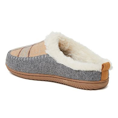 Women's Dearfoams Contrasting Stitching Clog Slippers