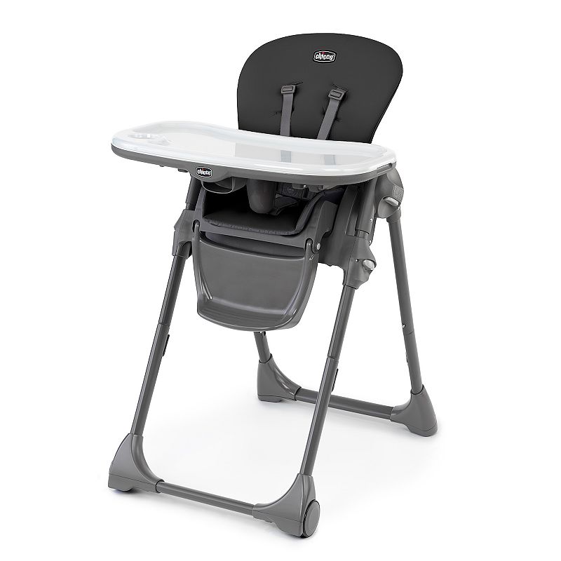 Chicco Polly Space-Saving Fold Highchair, Black