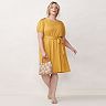 Plus Size LC Lauren Conrad Volume Sleeve Dress