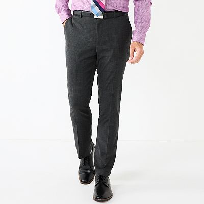 Men's Apt. 9 Premier Flex Performance Slim-Fit Washable Suit Pants, Size: 32X34, Charcoal